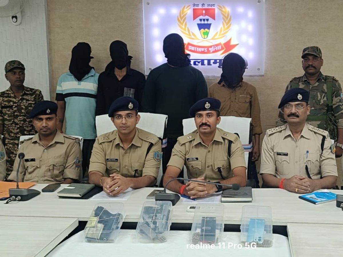 रांची में बड़ी कार्रवाई: राहुल सिंह गैंग के 4 शातिर दबोचे