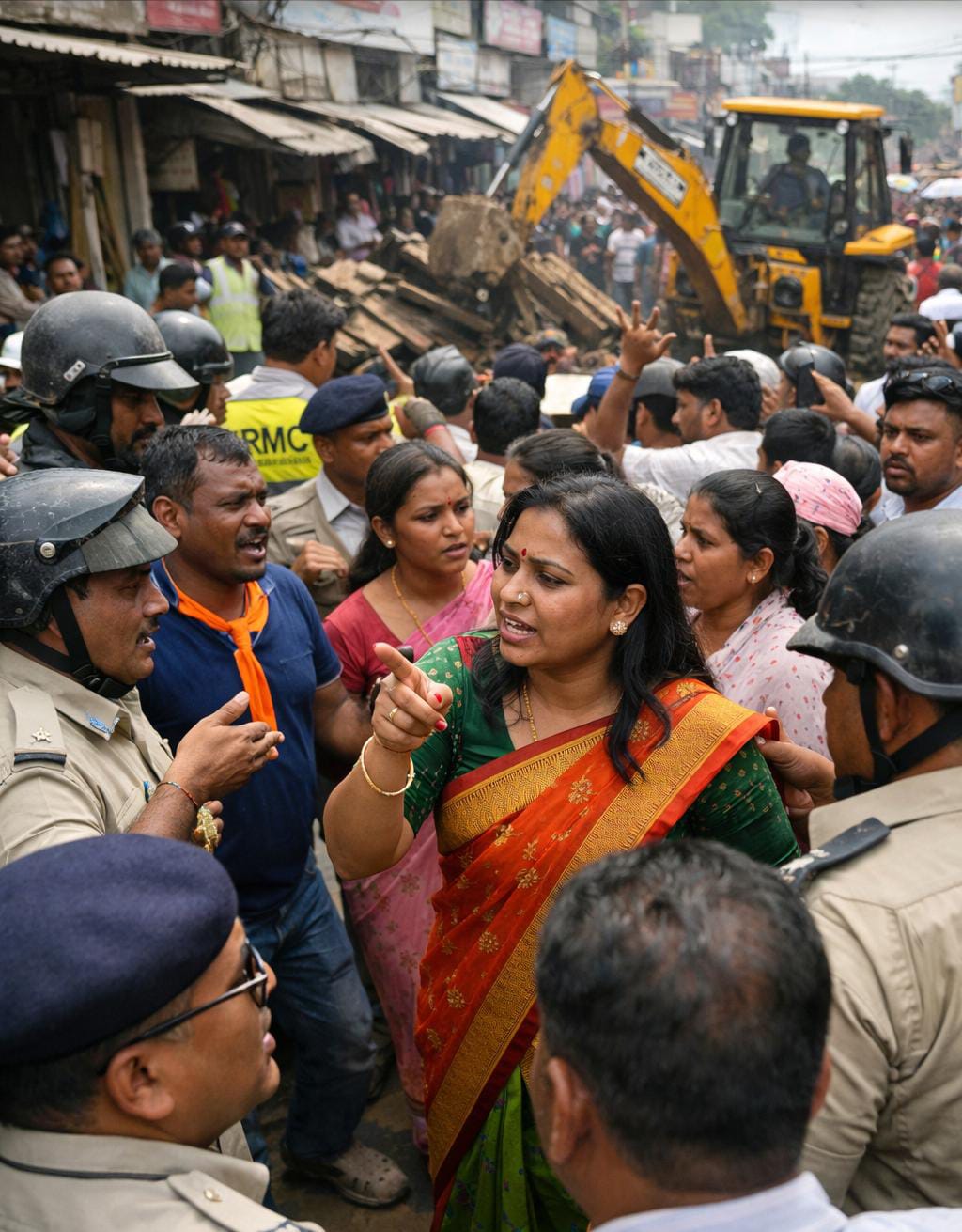 रांची में अतिक्रमण हटाने पर बवाल, मेयर Roshni Khalkho पहुंचीं मौके पर