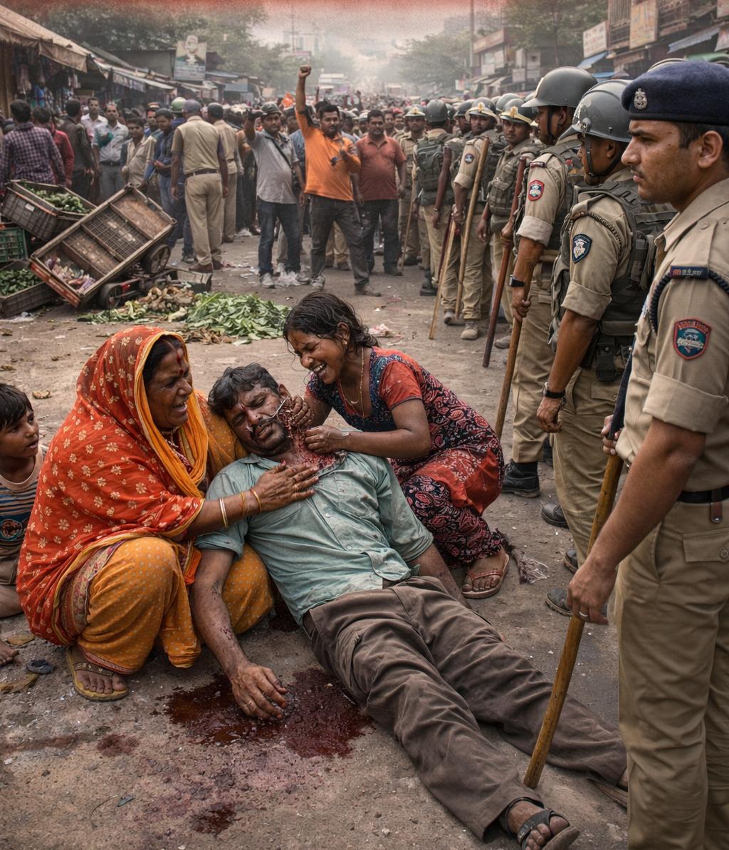 पलामू में सब्जी विक्रेता की पीट-पीटकर हत्या: पिपराटाड में बवाल, भारी पुलिस बल तैनात