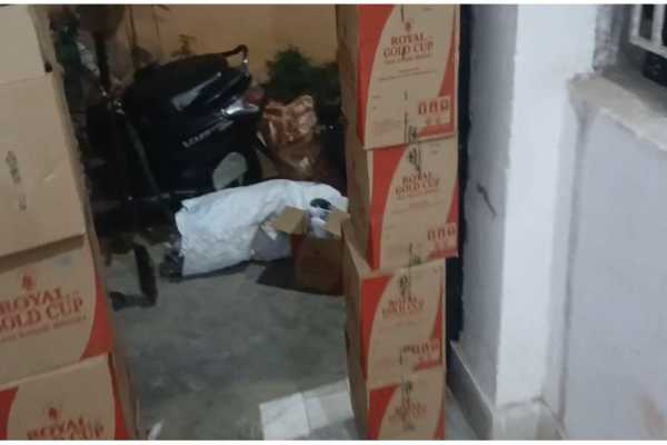 होली से पहले हिनू में उत्पाद विभाग की बड़ी कार्रवाई, मिनी शराब फैक्ट्री का भंडाफोड़